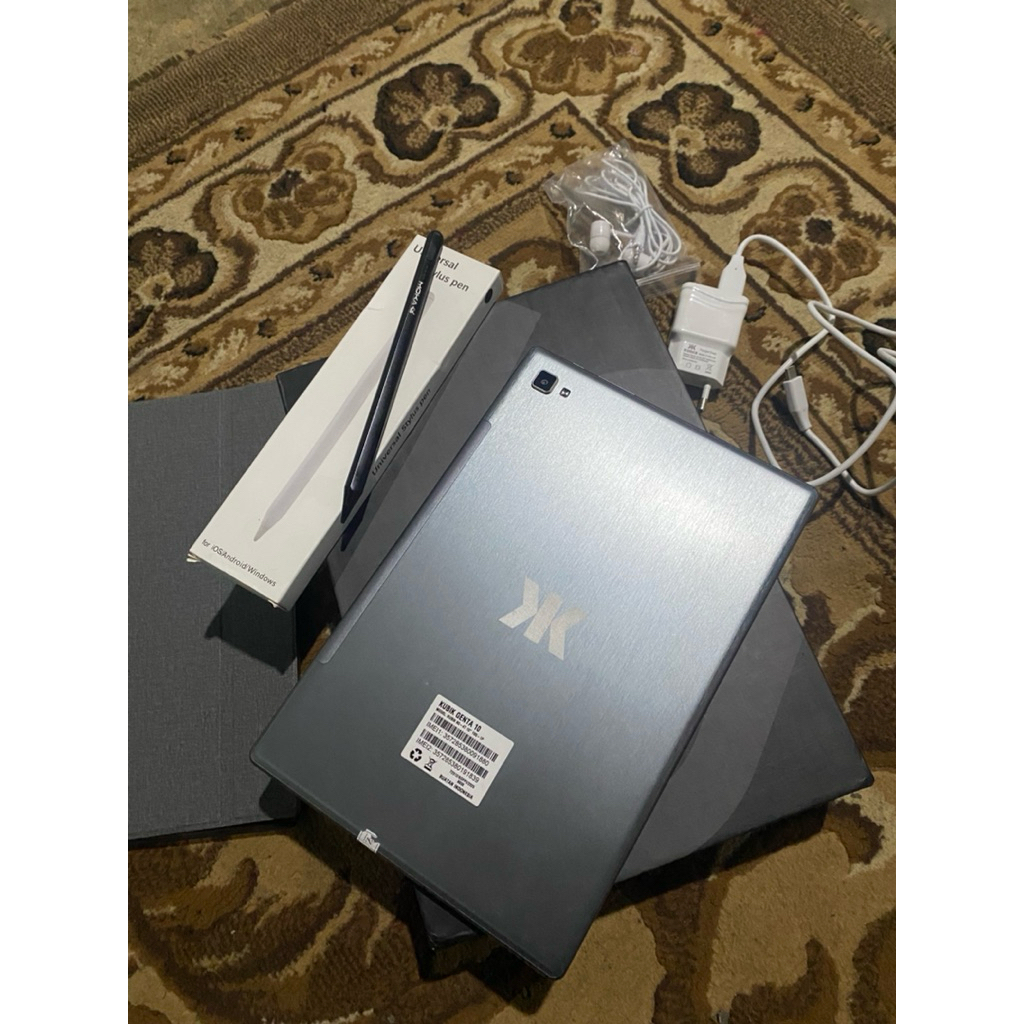 Tab kubik genta 10 Scond fullset+free case dan styluspen