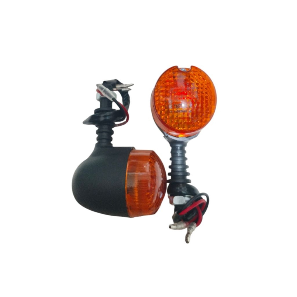 lampu sein motor bulat mini klasik universal riting motor bulat mini