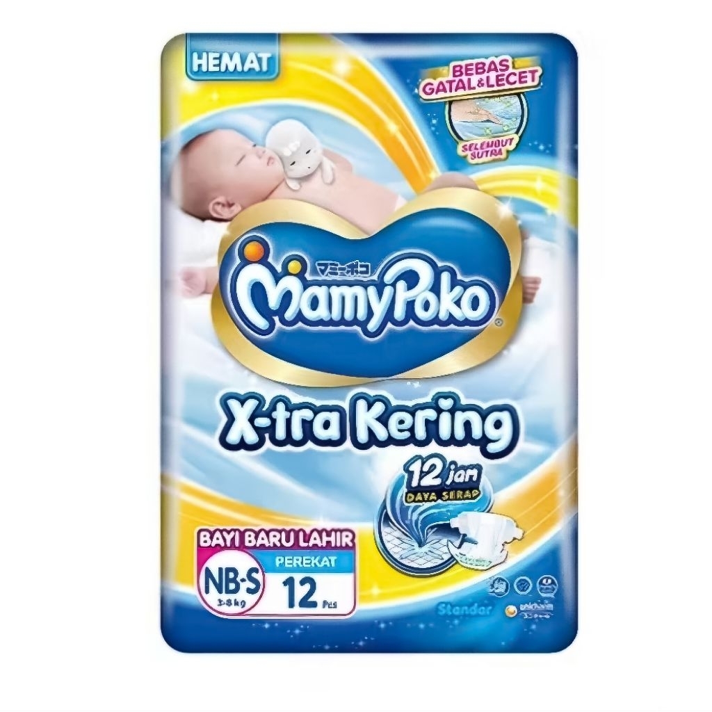 mamypoko nbs popok bayi baru lahir perekat