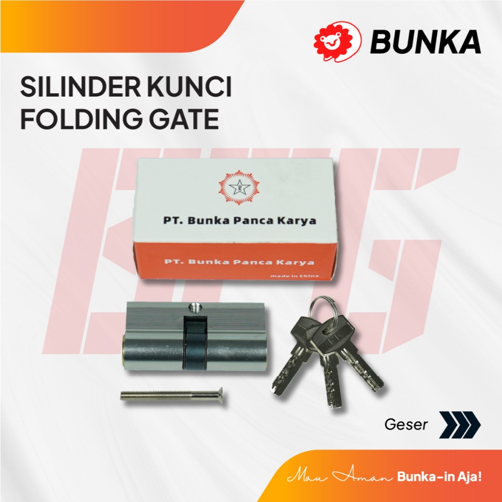 Silinder Kunci Folding Gate Bunka