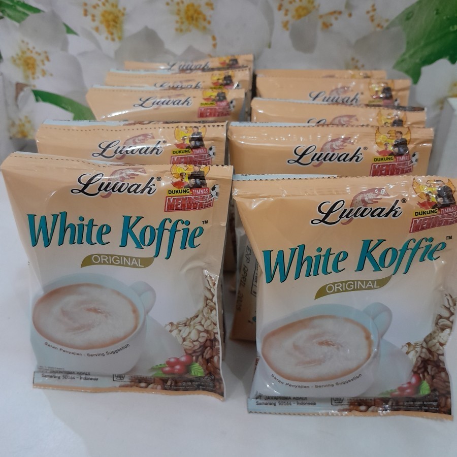 

Kopi Luwak White Coffee Original 20g.1 RENCENG isi 10 free 2 bks / Luwak White Coffee