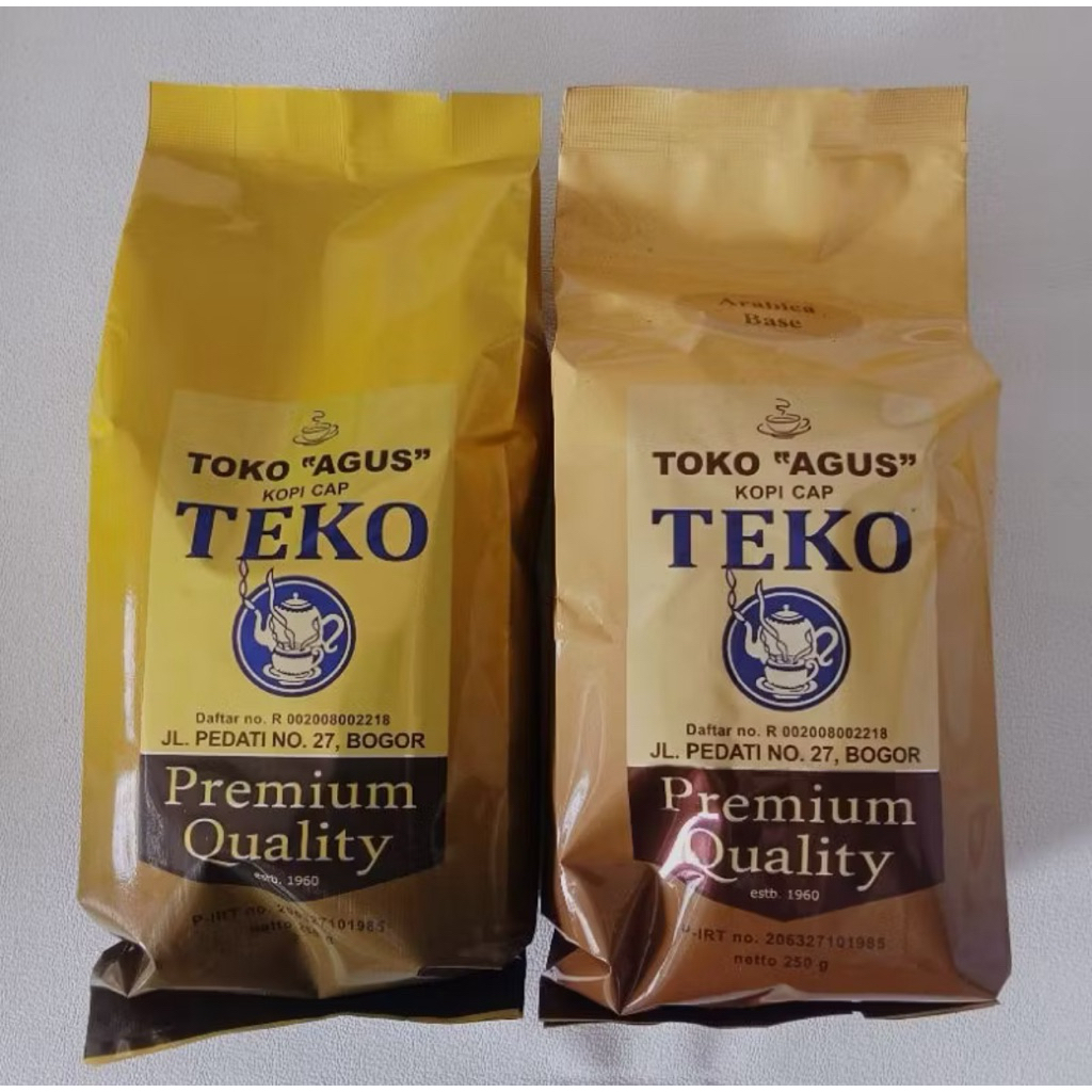 

Kopi Robusta Arabica Kopi Cap Teko 250gr Kopi Premium Toko Agus Kota Bogor
