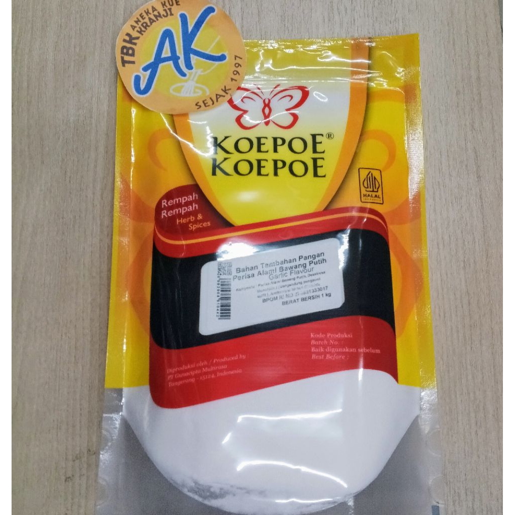 

Bawang Putih Bubuk 1kg koepoe koepoe garlic powder bawang putih kemasan 1kg kupu kupu
