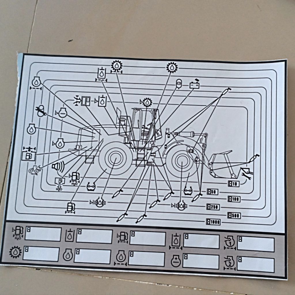 Stiker Custom untuk Wheel Loader Caterpillar