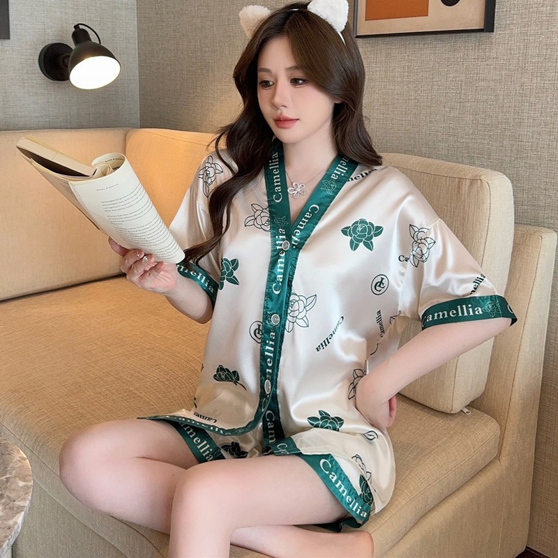 Baju Tidur Satin Baju Pakaian Piyama Tidur Wanita Import Kekinian / baju tidur satin import / baju t