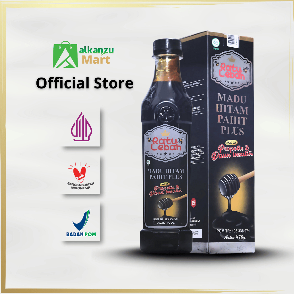 

Madu Hitam Pahit Plus Propolis Ratu Lebah 470 gram|RATU LEBAH Madu Hitam Pahit Plus Insulin Propolis