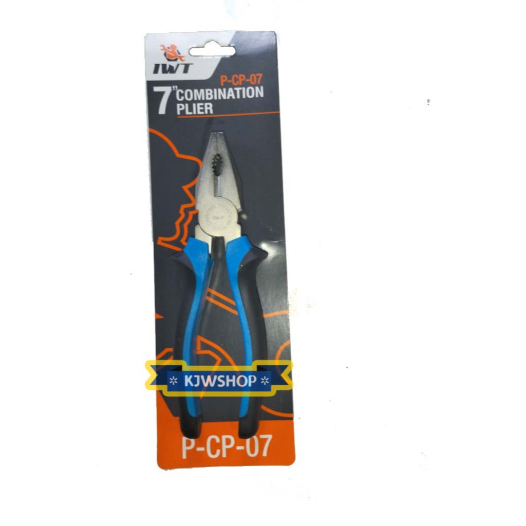 Tang Kombinasi gagang Karet 7" merk IWT Tang Kombinasi 7" IWT Combination Plier 7 Inch IWT Tang 7" T