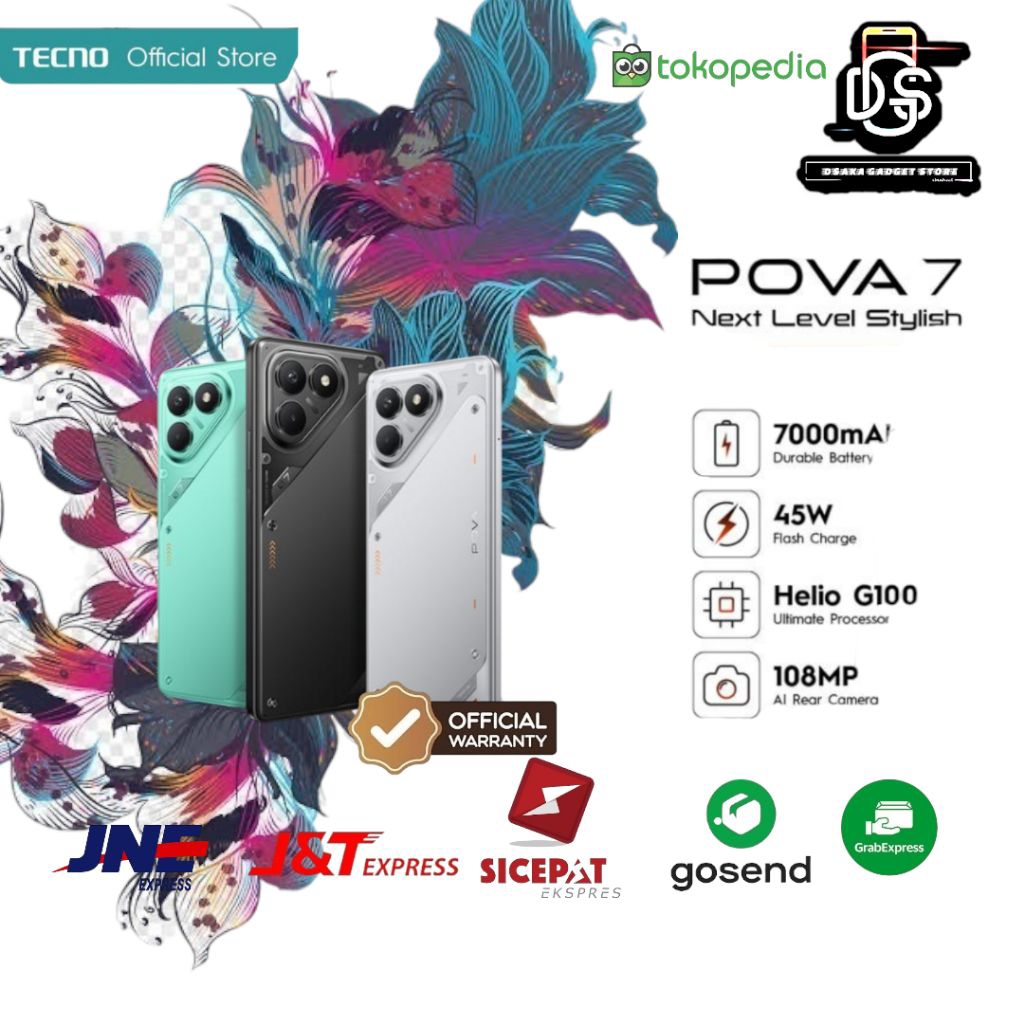 TECNO POVA 7 4G (8/128GB | 8/256GB) Resmi