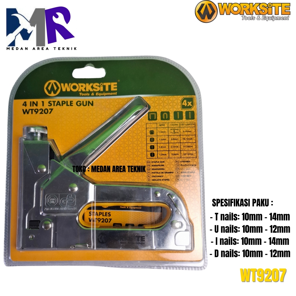 

Alat Staples Gun 4 in1 / Stapler tembak staple gun Worksite