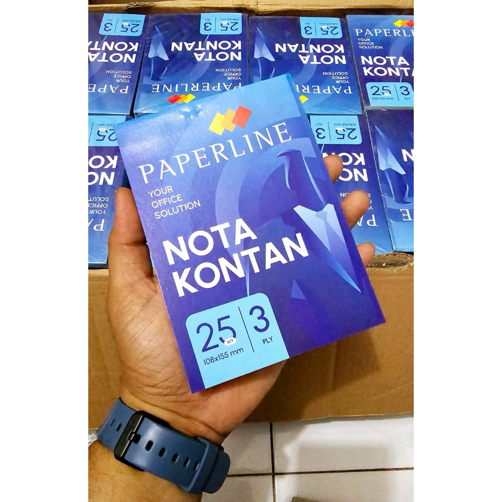 

Nota Kontan TERMURAH!! / Nota PAPERLINE 3ply Ukuran Kecil (108x155mm) 1 pack Isi 10 pcs