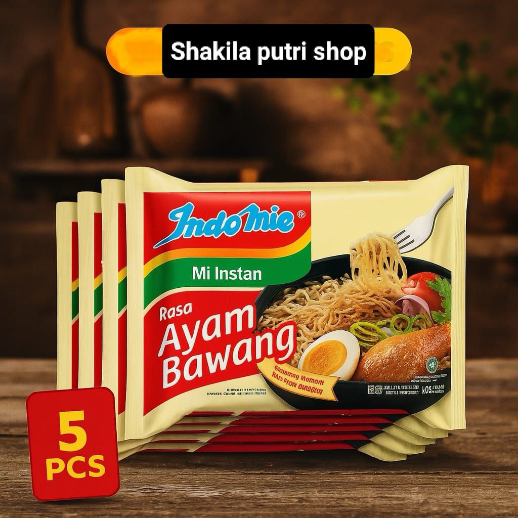 

INDOMIE KUAH AYAM BAWANG - 5 BUNGKUS MIE KUAH GURIH & NIKMAT