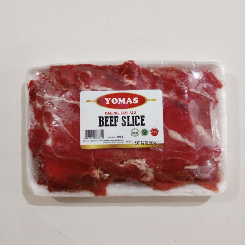 Yomas Beef Slice Daging Sapi Halal 500g