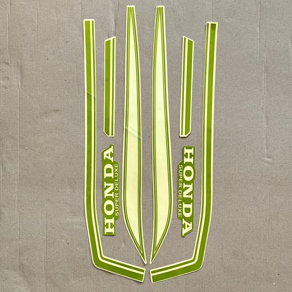 striping stiker honda GL 100 hijau gl100 list body standar Berkualitas Original Transparan