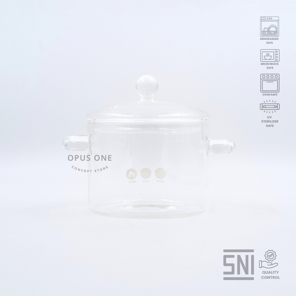 Opus One Glazzit Glass Pot