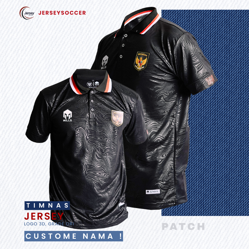 Jersey Timnas indonesia Mills Big size Unisex Baju bola Dewasa
