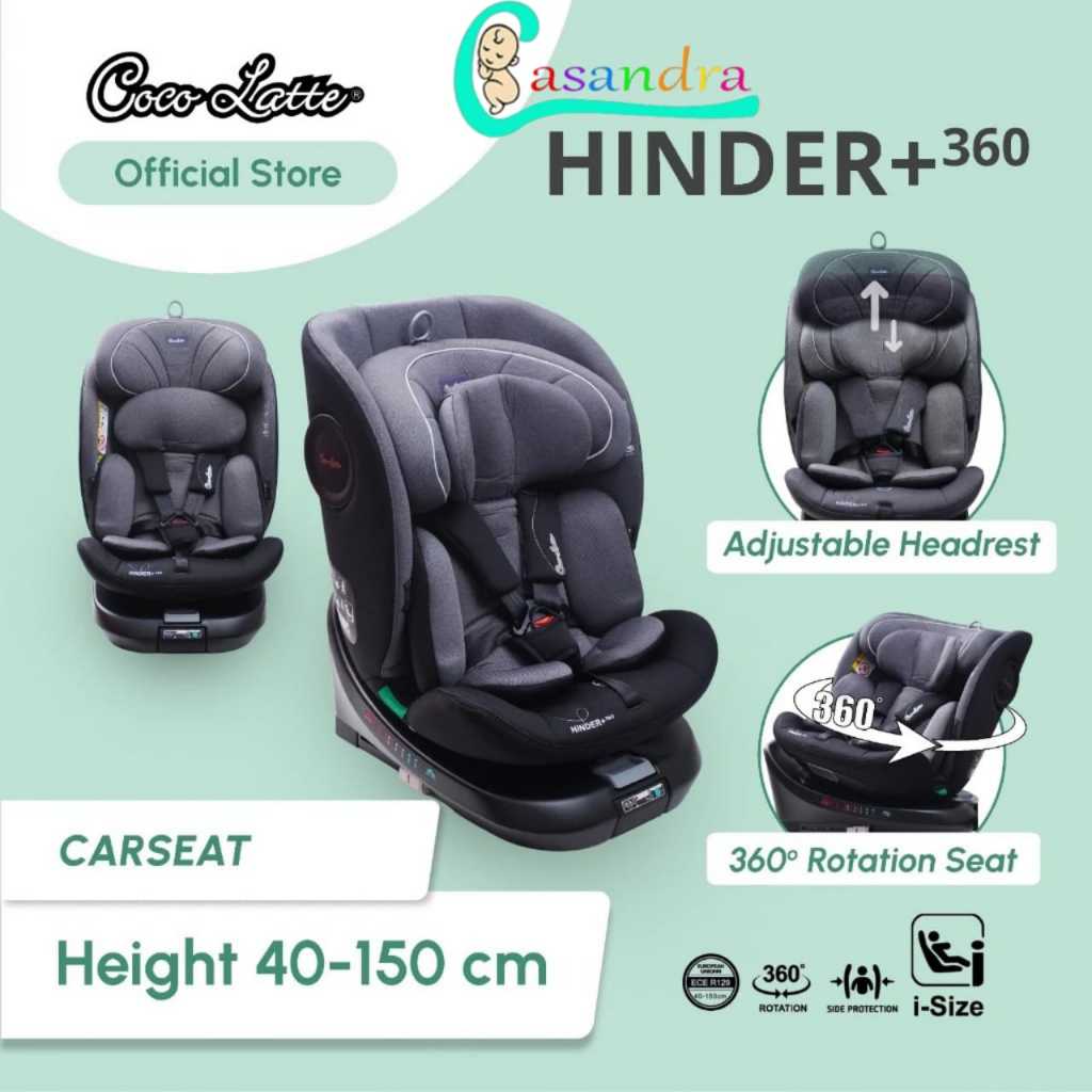 Cocolatte Car seat Hinder+ 360° / Cocolatte Dudukan Kursi Mobil Bayi