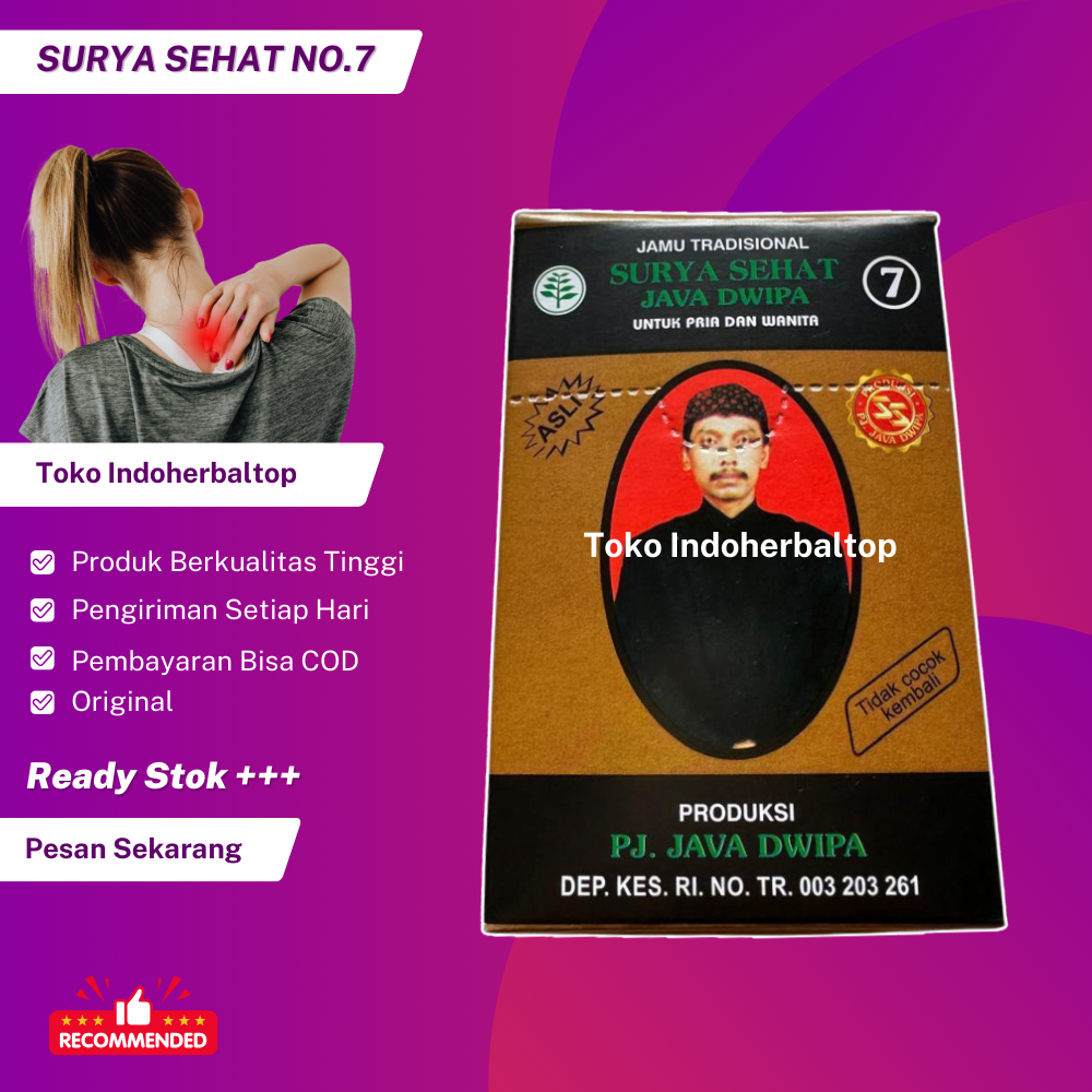 

Jamu Tradisional Surya Sehat No.7 Java Dwipa Original