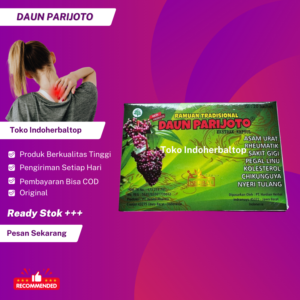 

Kapsul Ramuan Tradisional Daun Parijoto Original