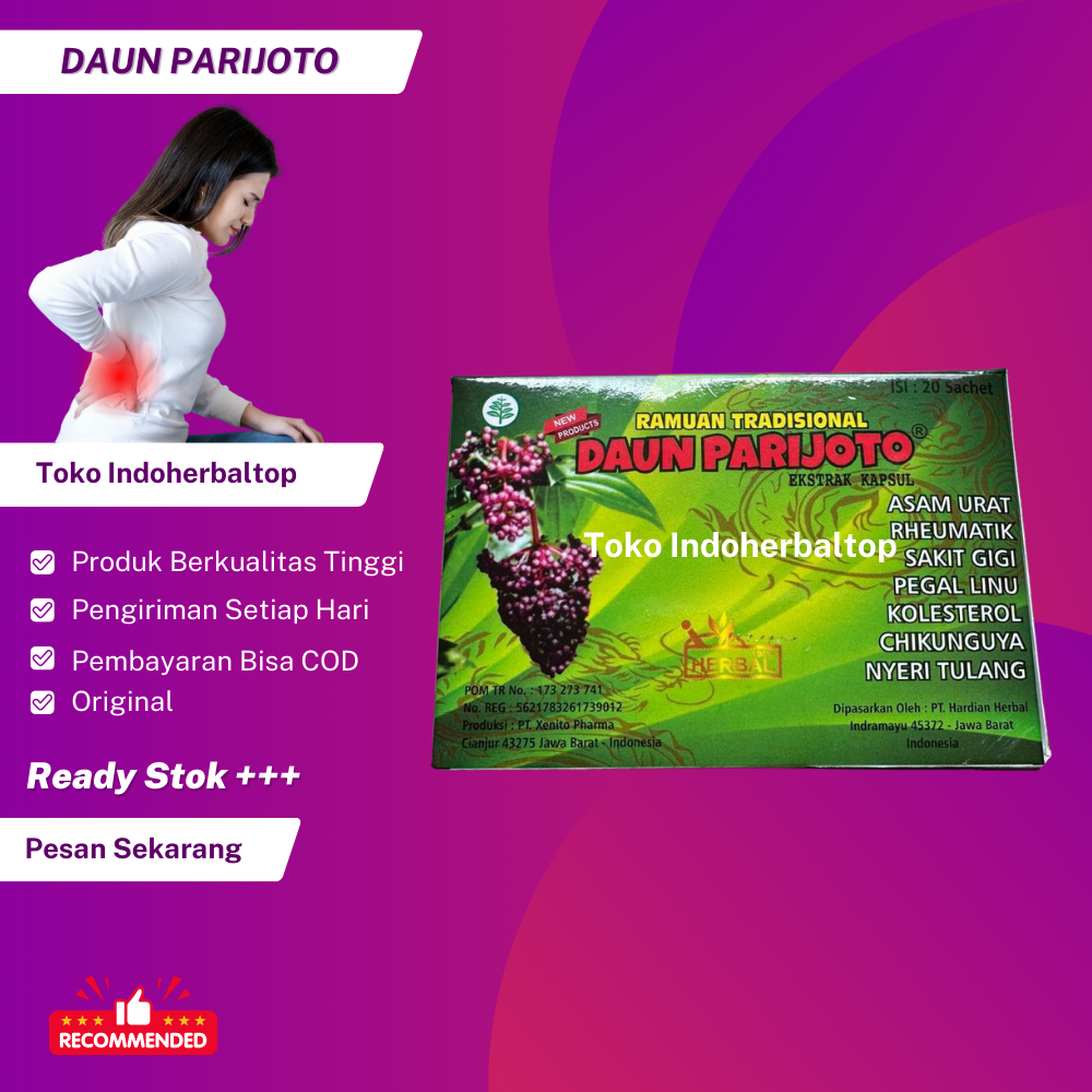 

Daun Parijoto Original Kapsul (Asam Urat)