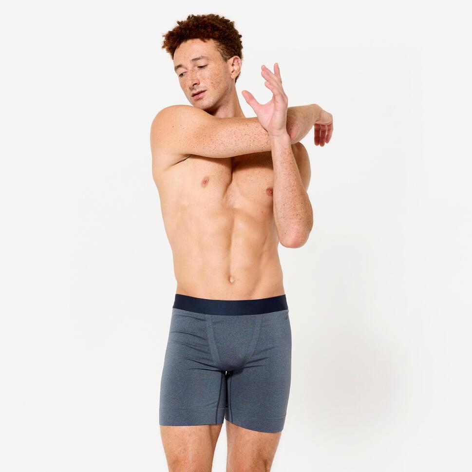 DECATHLON Boxer Panjang Seamless Pria Biru - 8928085