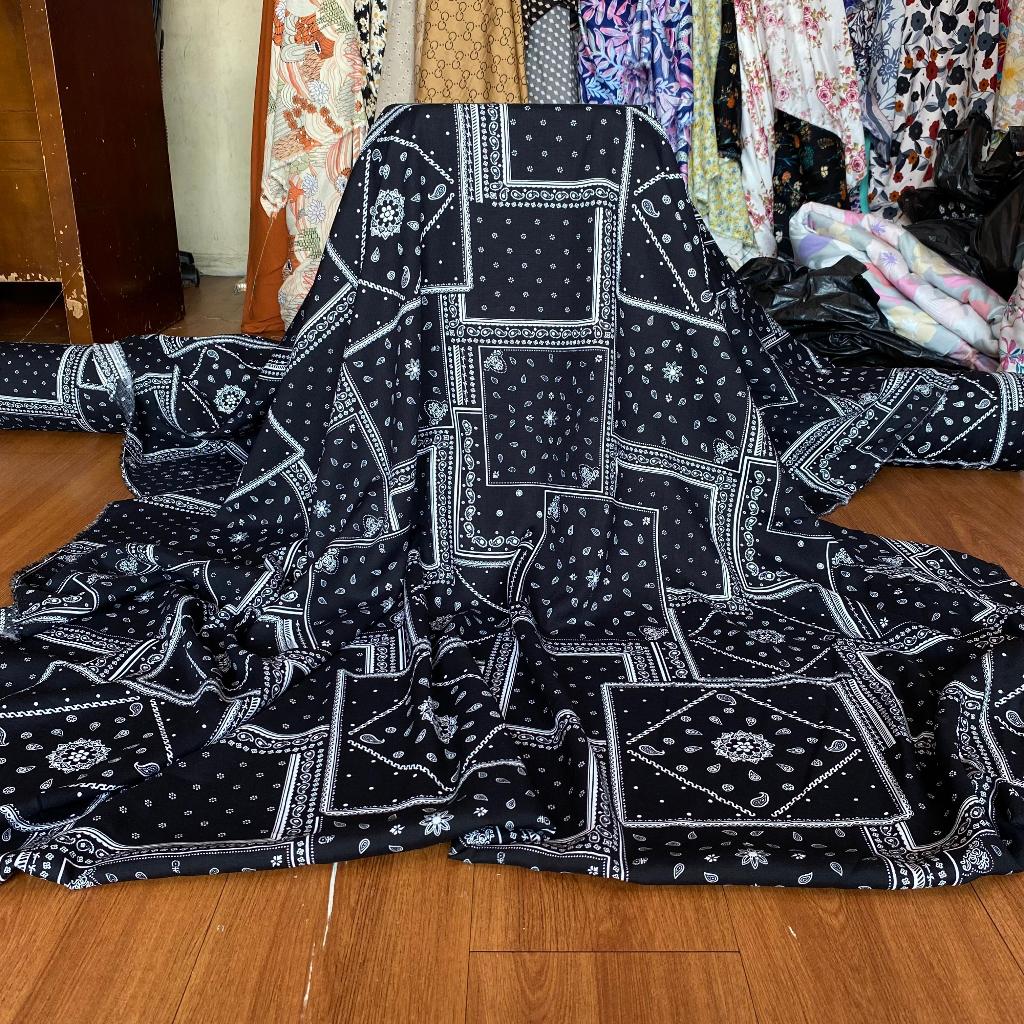 Bahan kain katun rayon viscose premium motif etnik batik terbaru best seller viral