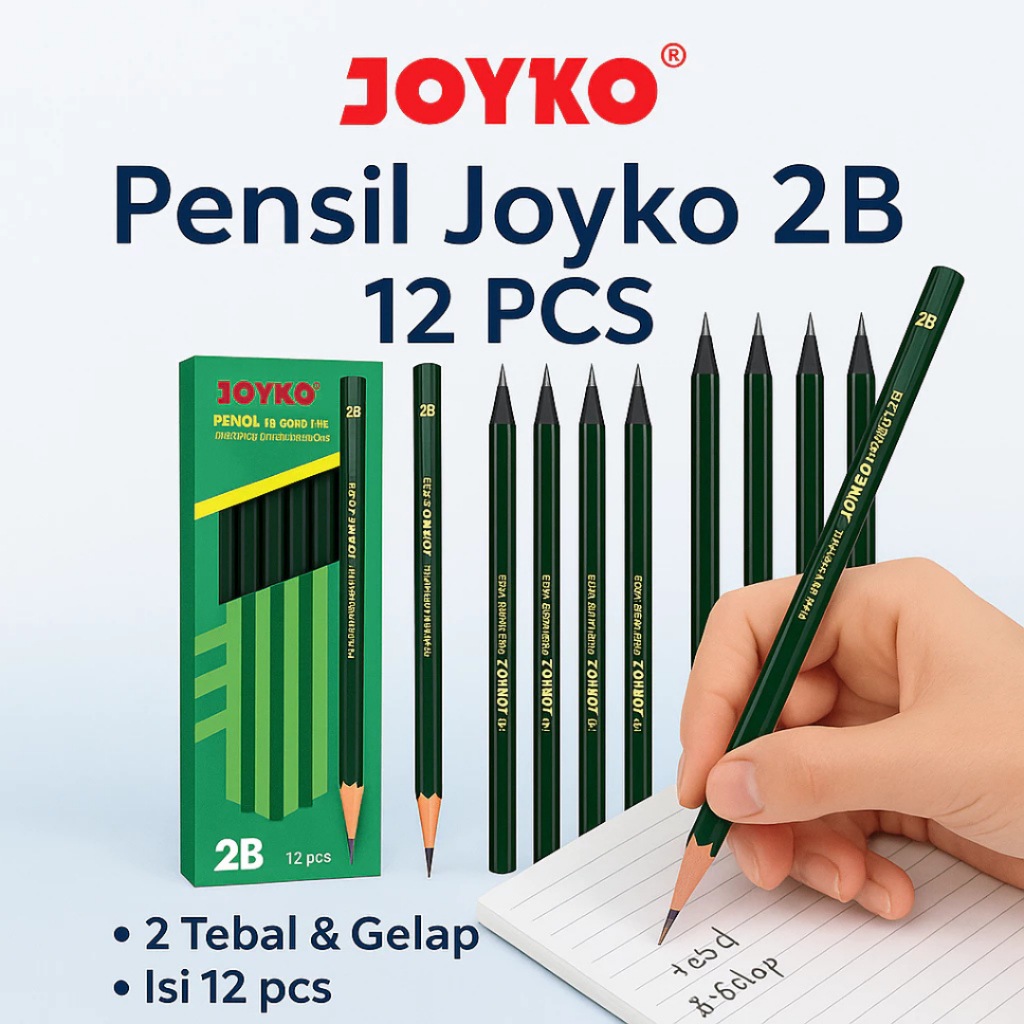 

Pensil Joyko 2B Isi 12 Pcs
