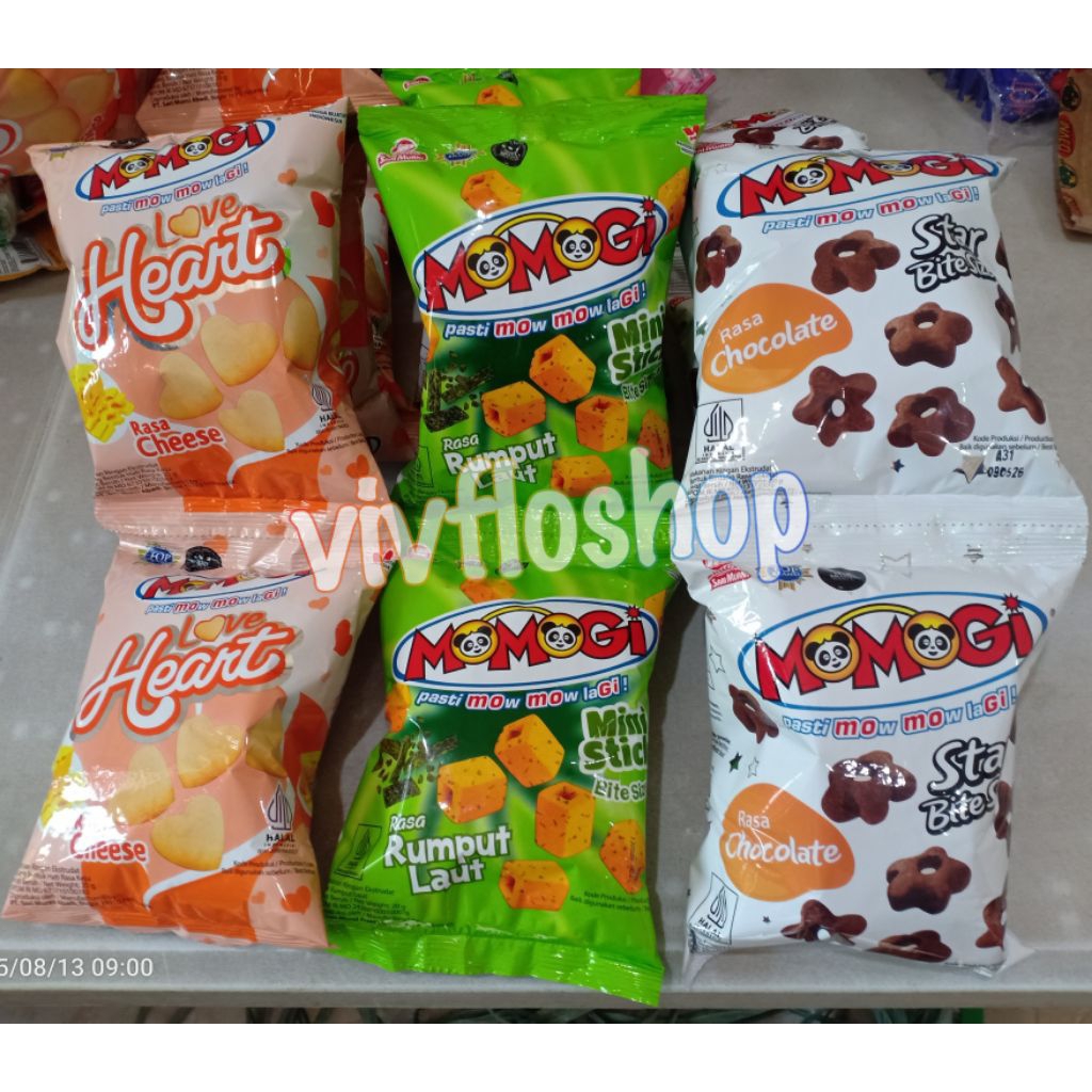

Snack Momogi Twist / Momogi Heart / Momogi Star / Momogi Mini Stick (30 gr x 5)