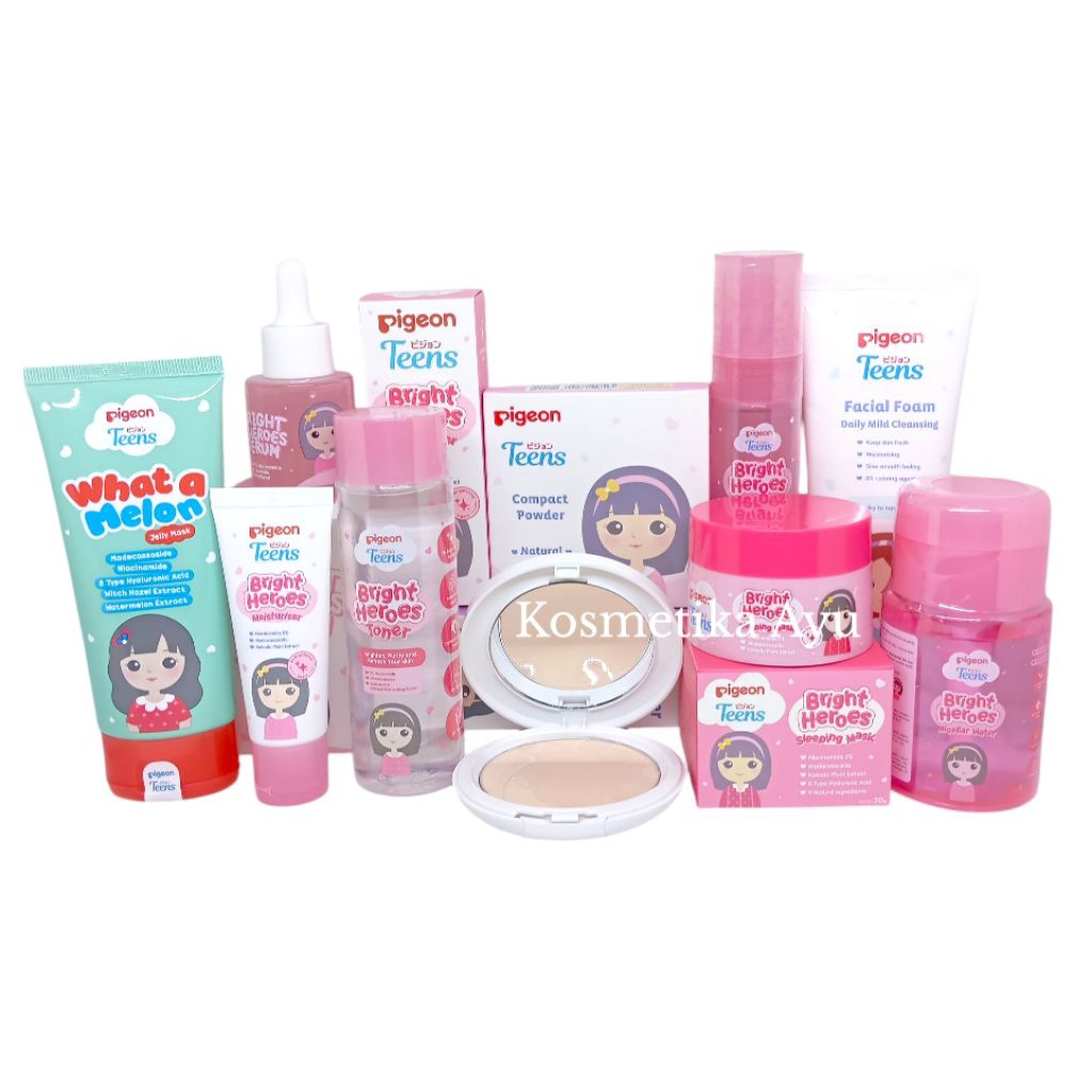 Pigeon Teens Skincare Semua Jenis Kulit Berjerawat/Kulit Kering/Exfoliating/Memperbaiki Skin Barrier