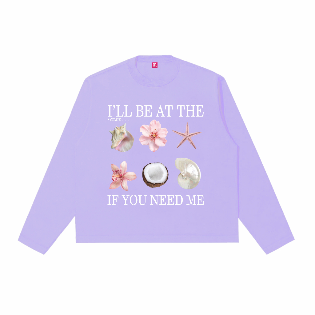 Longsleeve Boxy Fit ill be at - Lilac Bedda