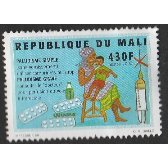 

a 11966 SATU BUAH PRANGKO MALI NOMINAL 430F TEMA PALUDISME SIMPLE DENGAN KONDISI BELUM ADA CAP