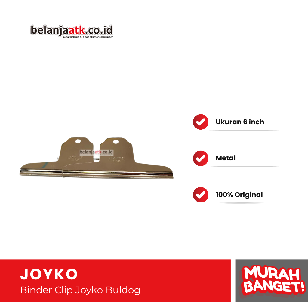 

Binder Clip Joyko Buldog Ukuran 145 mm (6 inch)