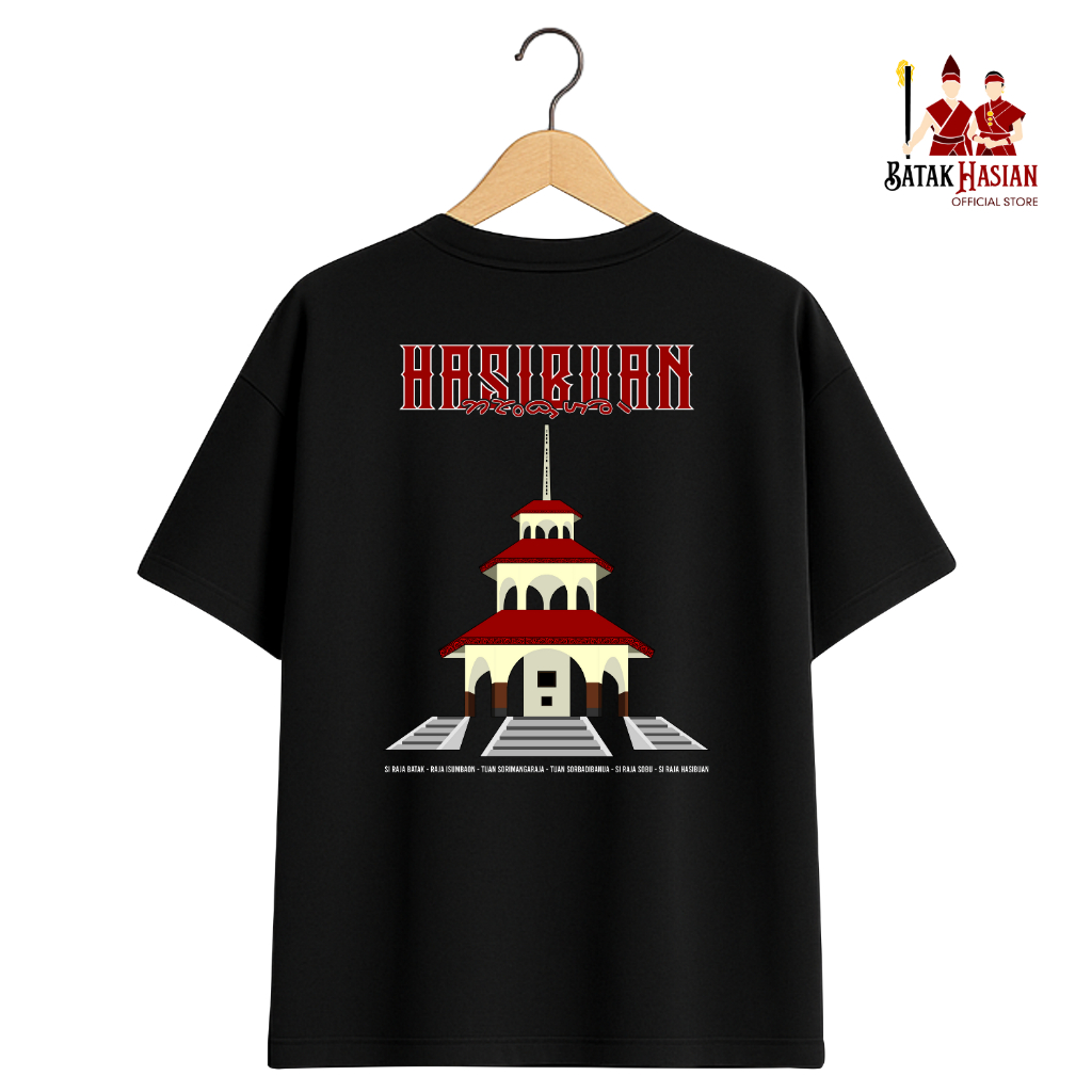 HASIBUAN [OVERSIZED] - Kaos Marga Batak  - Katun premium 100% - Cotton Aloe 20s - Heavyweight - Anti