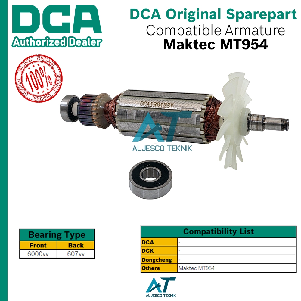 DCA ARMATURE ANGKER MAKTEC MT954 MT 954 ANGLE GRINDER