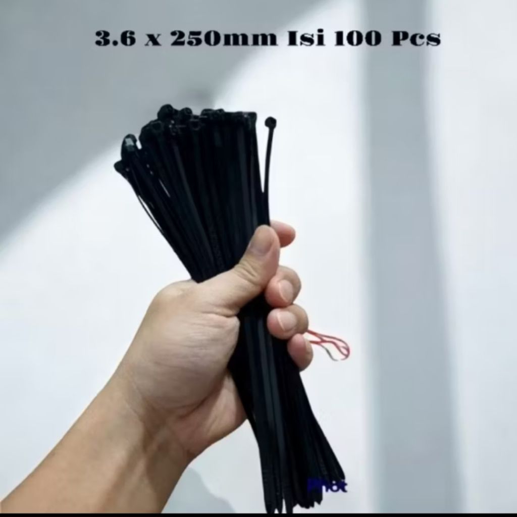

Kabel Ties 4x300mm, 3.6x250mm, 2.5x200mm, 2.5x150mm, 2.5x100mm Isi 100 Pcs
