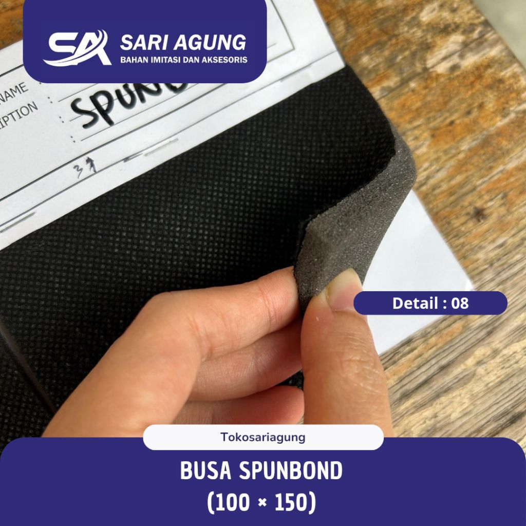 BUSA SPUNBOND HITAM (METER) BUSA BERLAPIS KAIN LAKEN