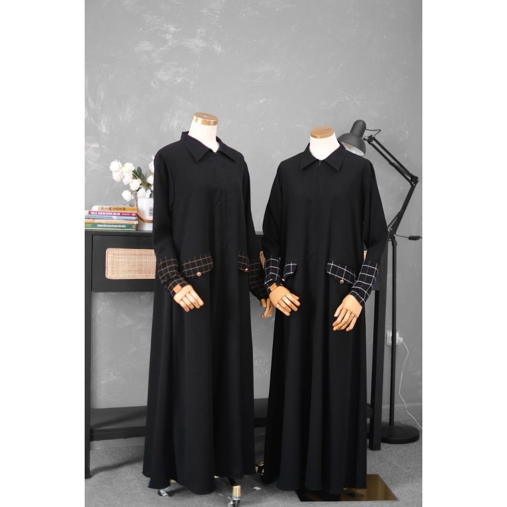 GAMIS STRIPE & SQUARE ALHAURA RAMADA JETBLACK