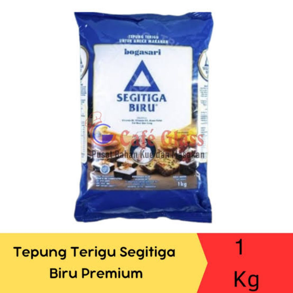 

TEPUNG TERIGU SEGITIGA BIRU 1KG/TEPUNG MURAH/TEPUNG 1KG/TEPUNG TERIGU