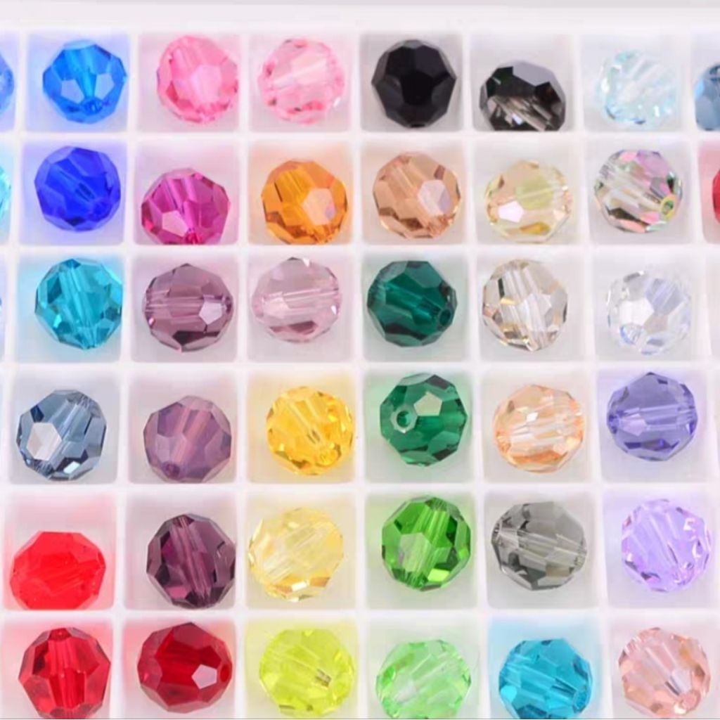 Ecer 5pcs Bola Lampion 6mm A5 Ceko kristal crystal beads diy ronce monte mote manik swarovski AAAAA