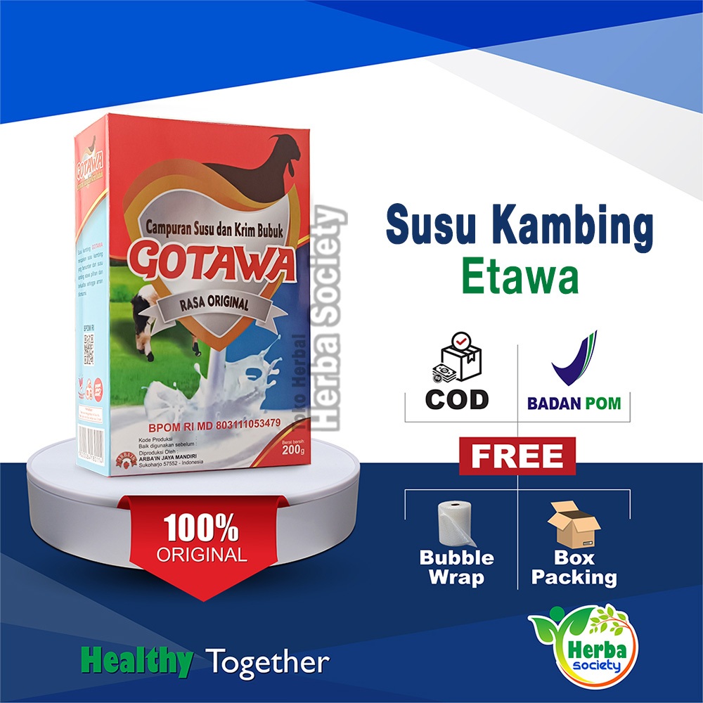 

SUSU KAMBING ETAWA GOTAWA Bubuk Original 100% Rendah Gula Baik Untuk Tulang