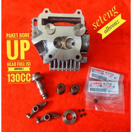 PAKET HEAD/KOP BORE UP JUPITER Z 5TP 130CC TEMLAR STD - BOYRENK MADURA