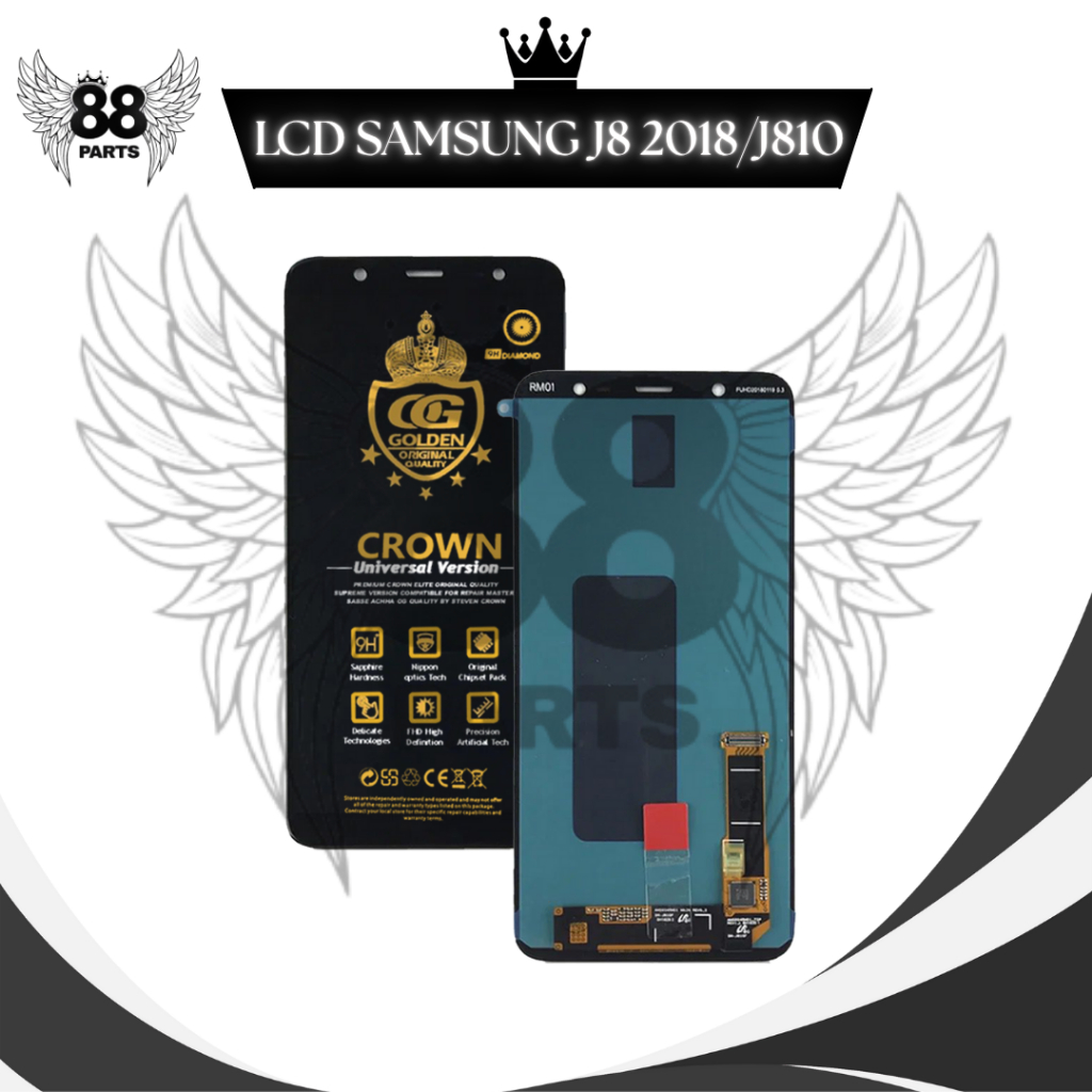 LCD SAMSUNG J8 2018 / J810 TOUCHSCREEN FULL SET / LCD COMPLETE ORIGINAL LCD