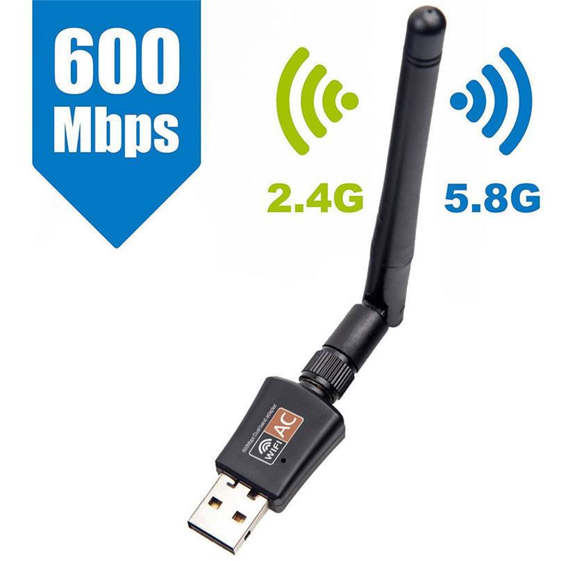 USB WIFI Dual Band 600Mbps ANTENA USB WiFi Adapter -WiFi Dongle Dual Band 2.4/5GHz Wireless Network 