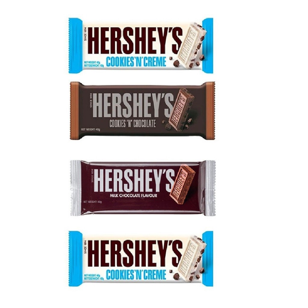 

40Gr HERSHEY’S chocolate bar all variant chocolate Exp. November 2025