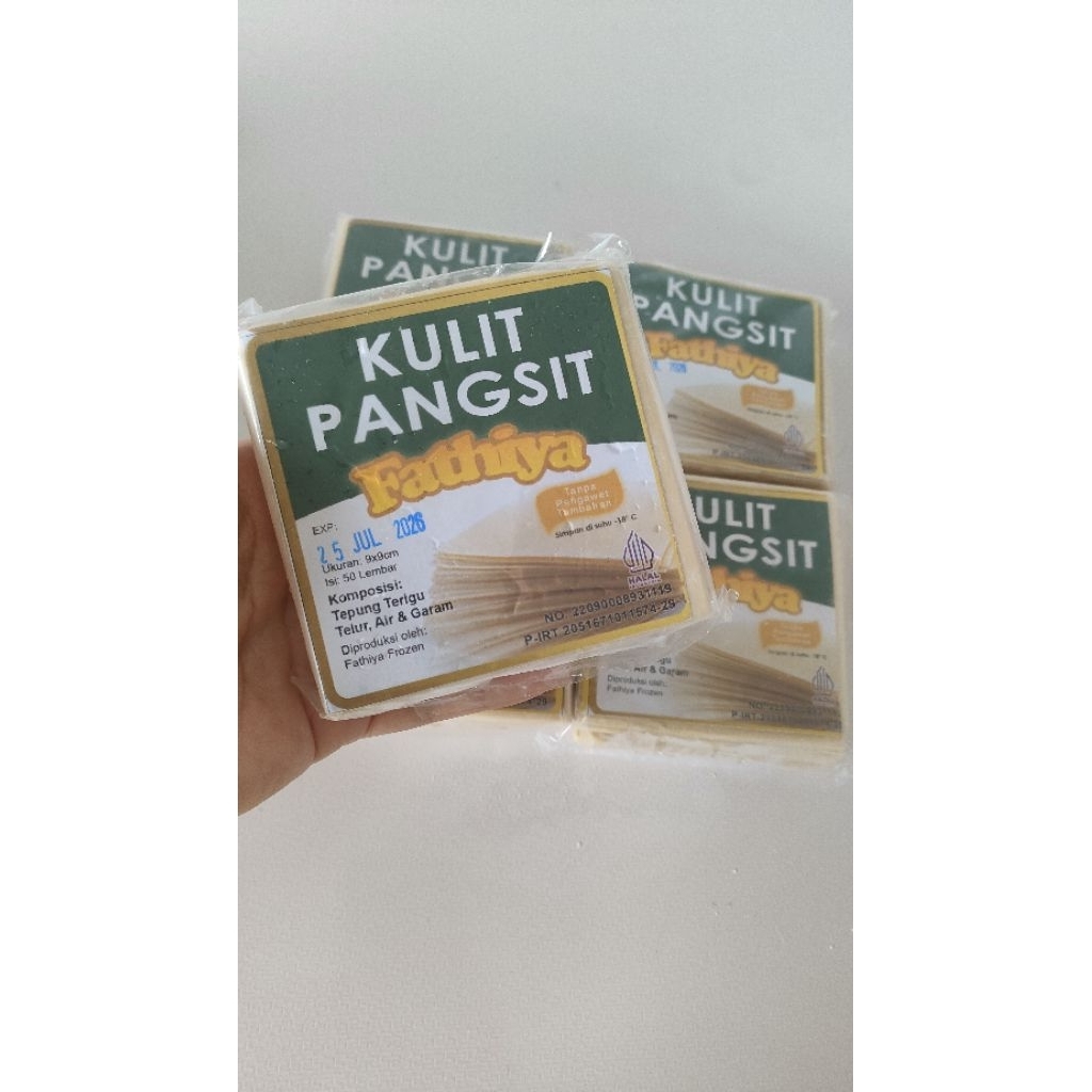 

Kulit lumpia 40 | kulit dimsum 40 | kulit pangsit 50
