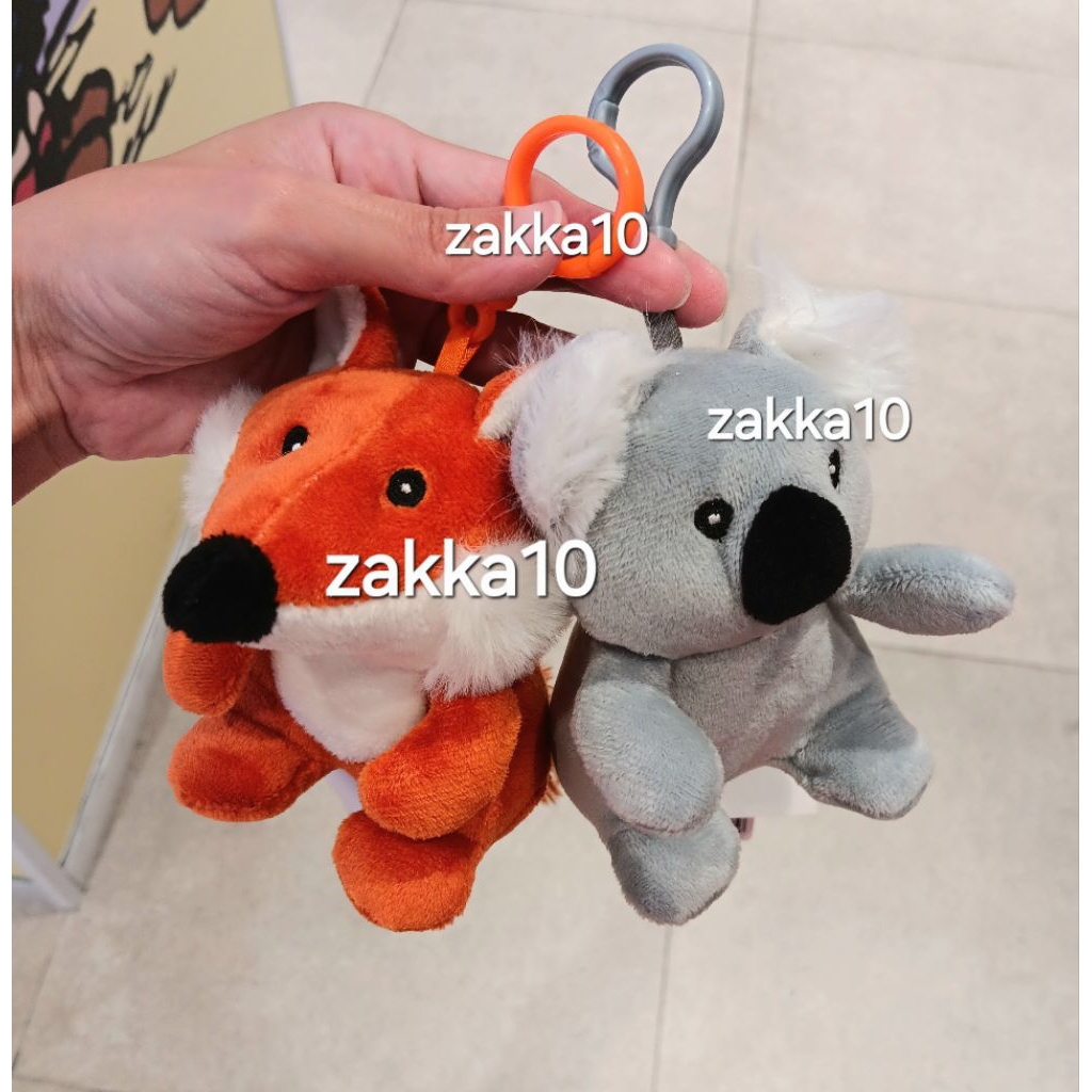 Miniso Boneka Gantungan Kunci Forest Party / Gantungan Tas Hewan Lucu Rubah Red Fox / Koala / Beruan