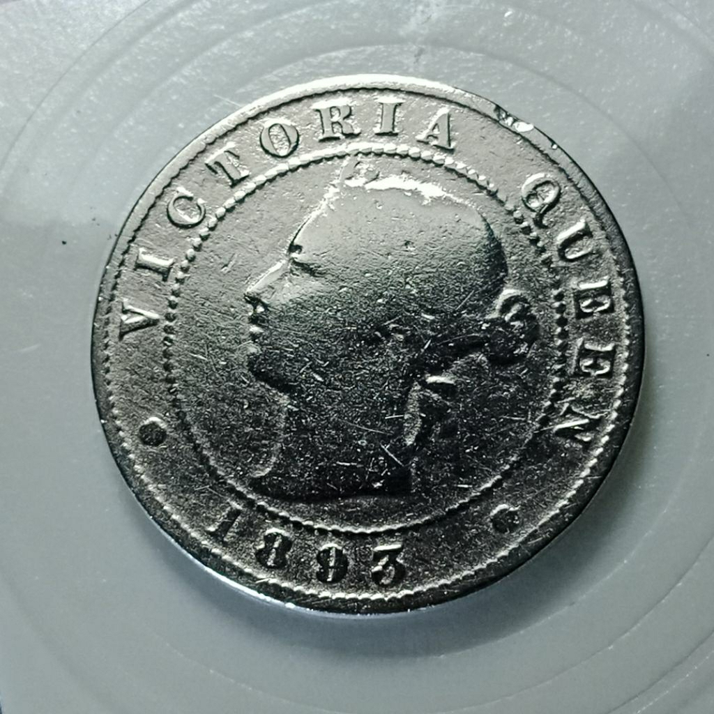LANGKA 1893 RATU VICTORIA MUDA PENNY INGGRIS JAMAIKA  KOLEKSI KUNO Coin Murah BANYAK DICARI KOLEKTOR