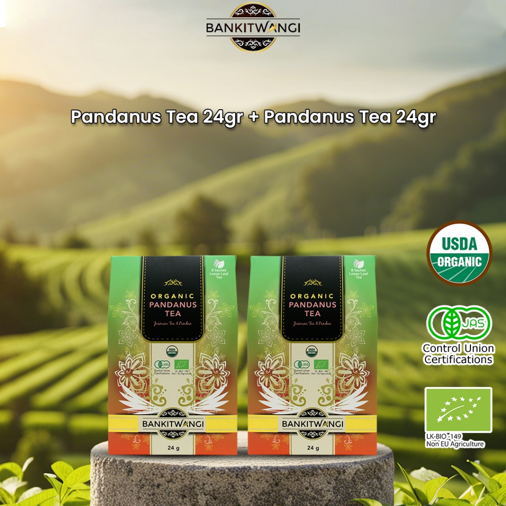 

Paket Hemat Bankitwangi Pandanus Tea 24gr + Pandanus Tea 24gr