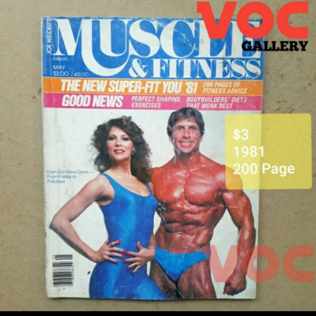 Buku Tabloid Majalah Muscle & Fitness Binaraga Rare Jadul Antik Antique Vintage Classic Klasik Retro