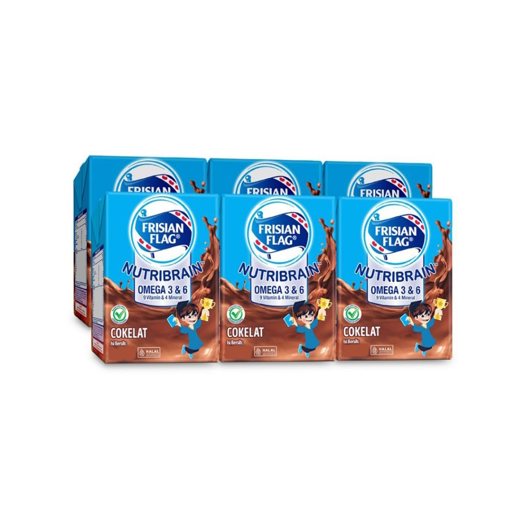 

Frisian Flag Nutribrain Susu UHT Cair Cokelat Kotak 6 x 110 ml