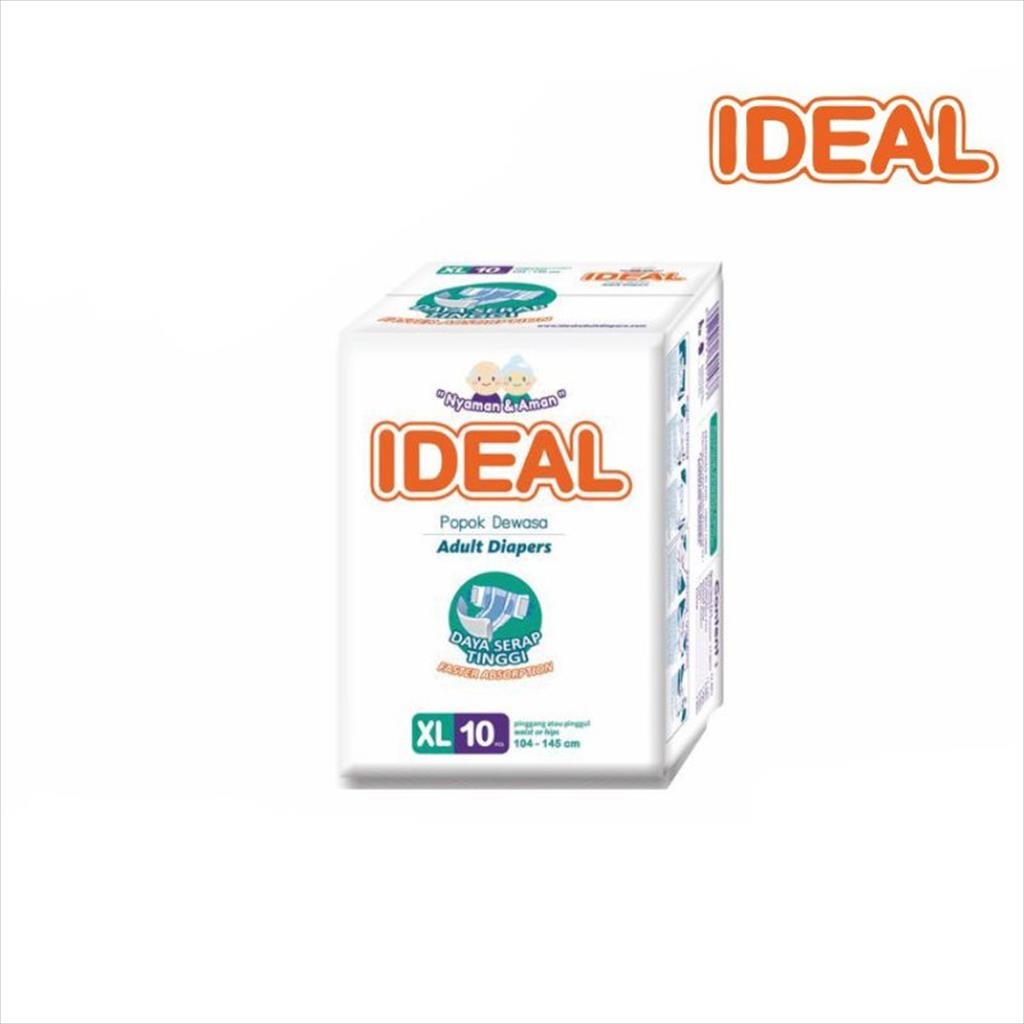IDEAL DIAPERS TAPE / PAMPERS PEREKAT DEWASA SIZE XL ISI 10 PCS/ADULT DIAPERS